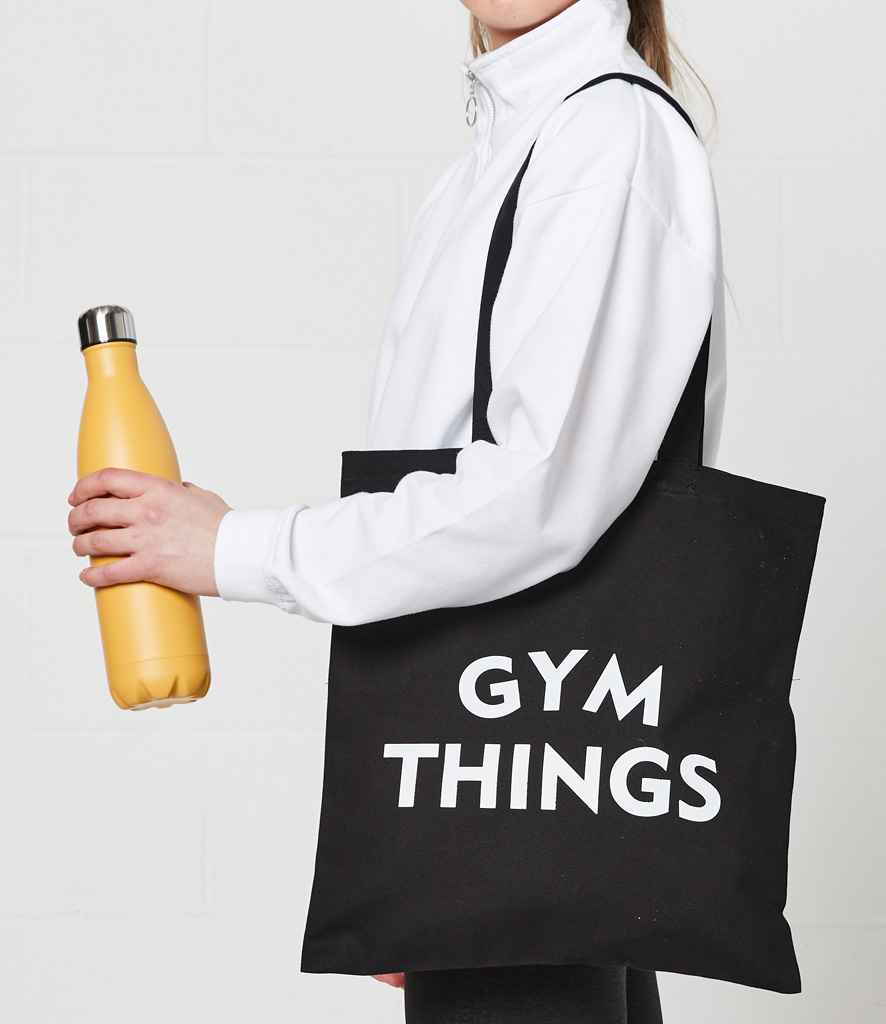 Brand Lab Cotton Long Handle Shopper in Black