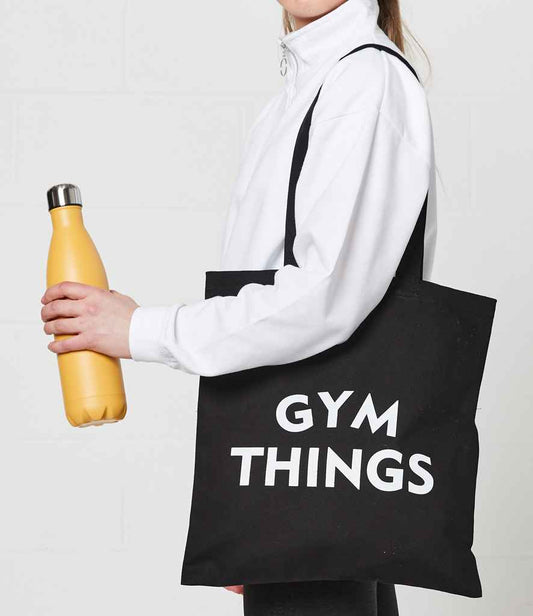 Brand Lab Cotton Long Handle Shopper in Black