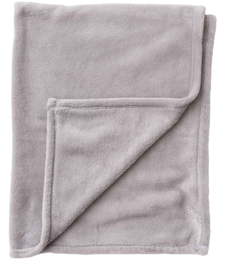 Brand Lab Pet Teddy Fleece Blanket in Silver Grey