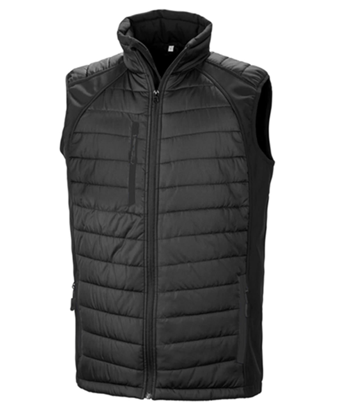 Compass padded gilet front