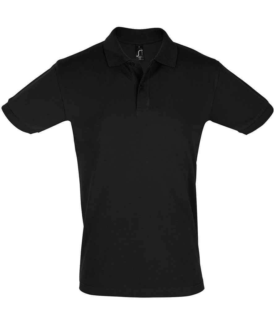 SOL'S Perfect Cotton Piqué Polo Shirt in Black