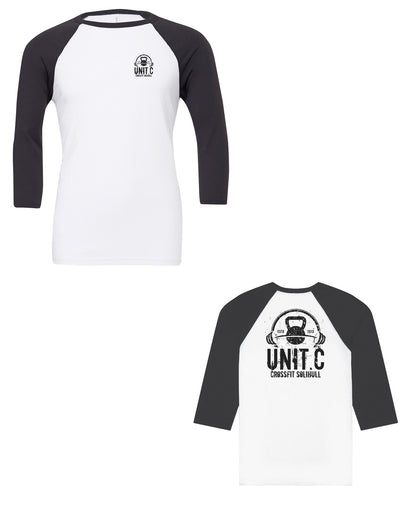 UNIT.C White/Dark Grey front and back (black print)