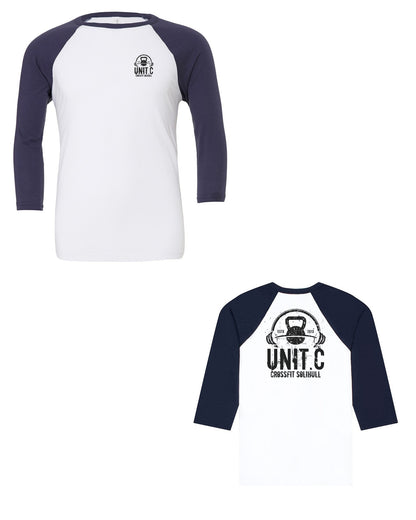 UNIT.C White/Navy front and back (black print)
