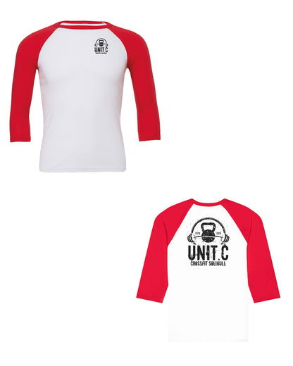 UNIT.C White/Red front and back (black print)