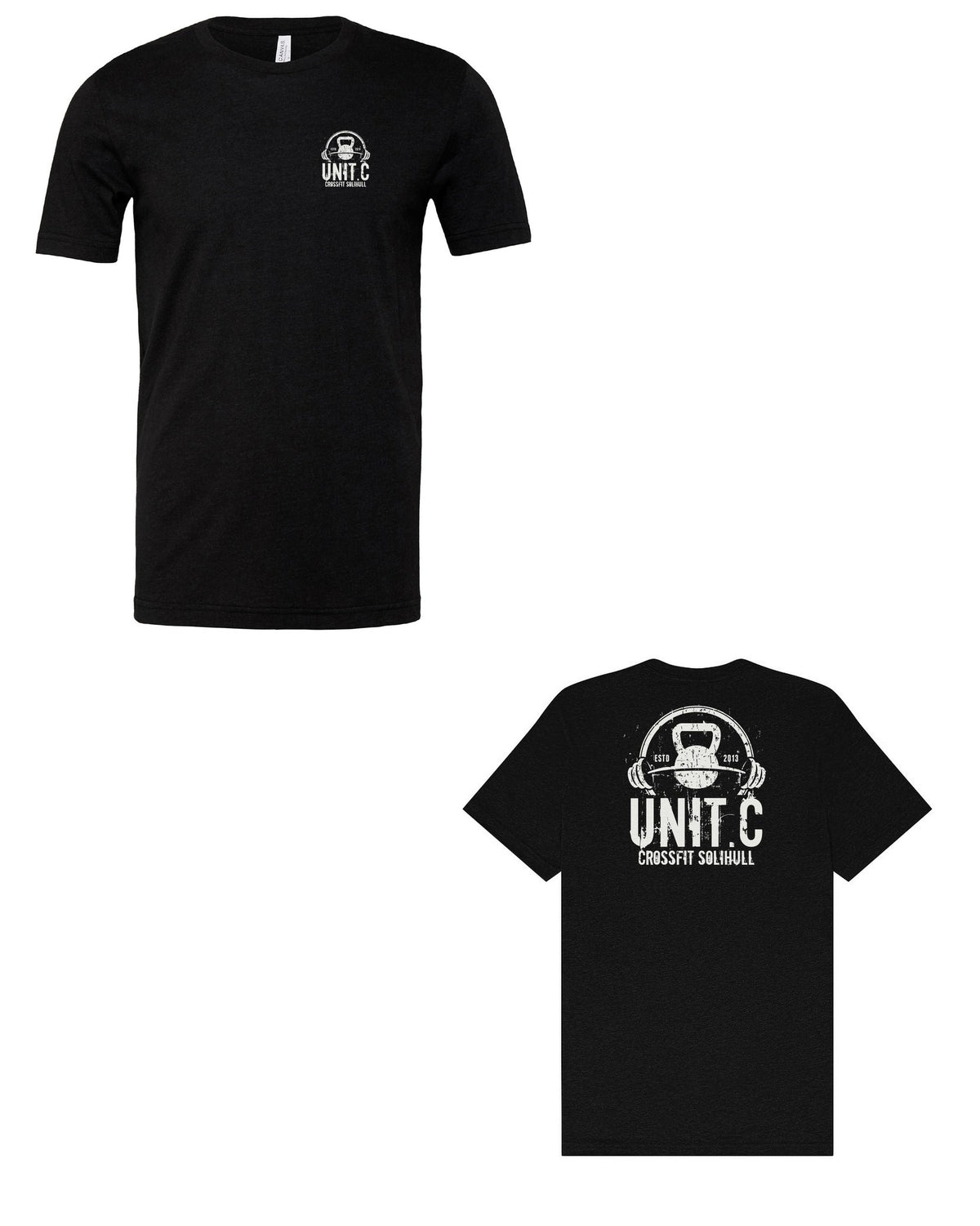 UNIT.C Black Heather front and back