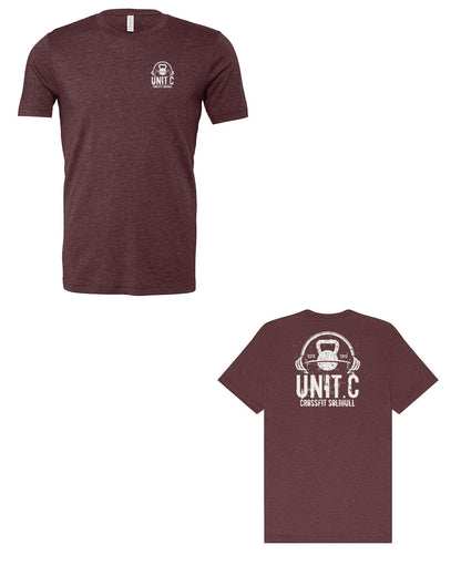 UNIT.C Heather Maroon front and back