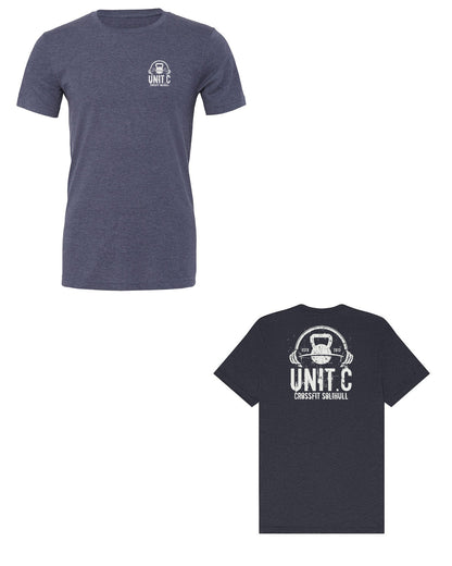 UNIT.C Heather Navy front and back