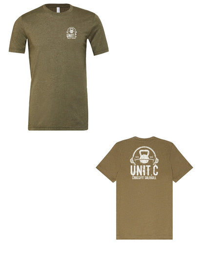UNIT.C Heather Olive front and back