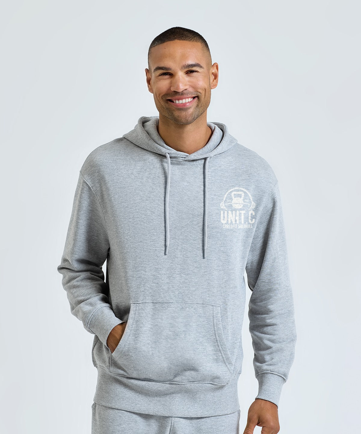 UNIT.C hoodie worn, front
