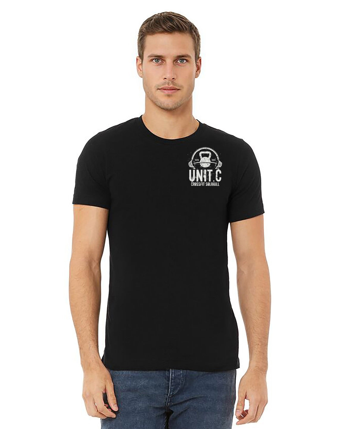 UNIT.C crew tee worn, black