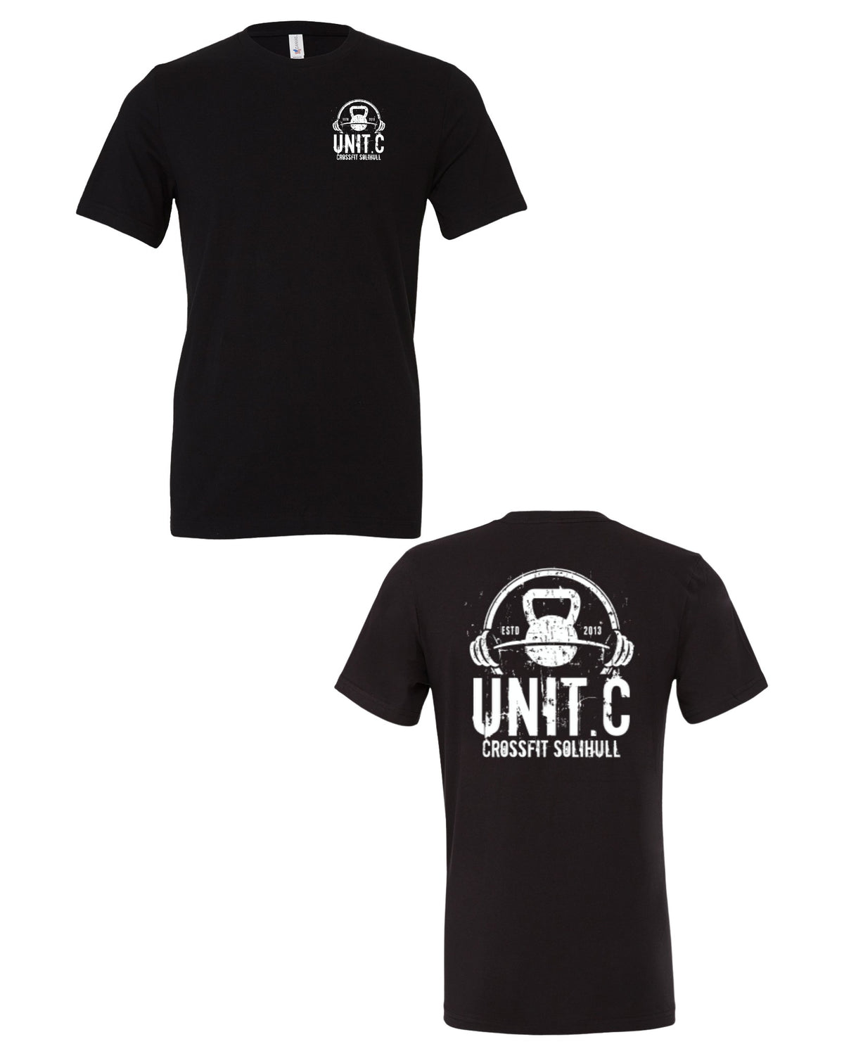 Unit C Crew Tee front and back