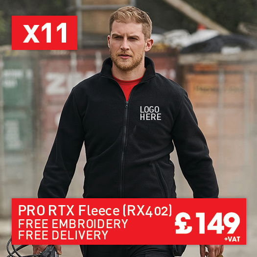 11 RTX Pro fleece for Only £149 (RX402)