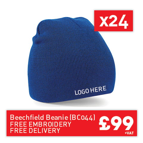24 Beechfield Two-tone pull-on beanie for Only £99 (BC044)