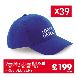 39 Beechfield Pro-style heavy brushed cotton cap for Only £199 (BC065)