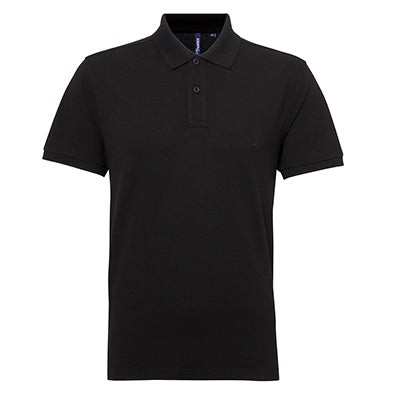 Asquith & Fox Men's Classic Fit Performance Blend Polo Shirt AQ011 in Black