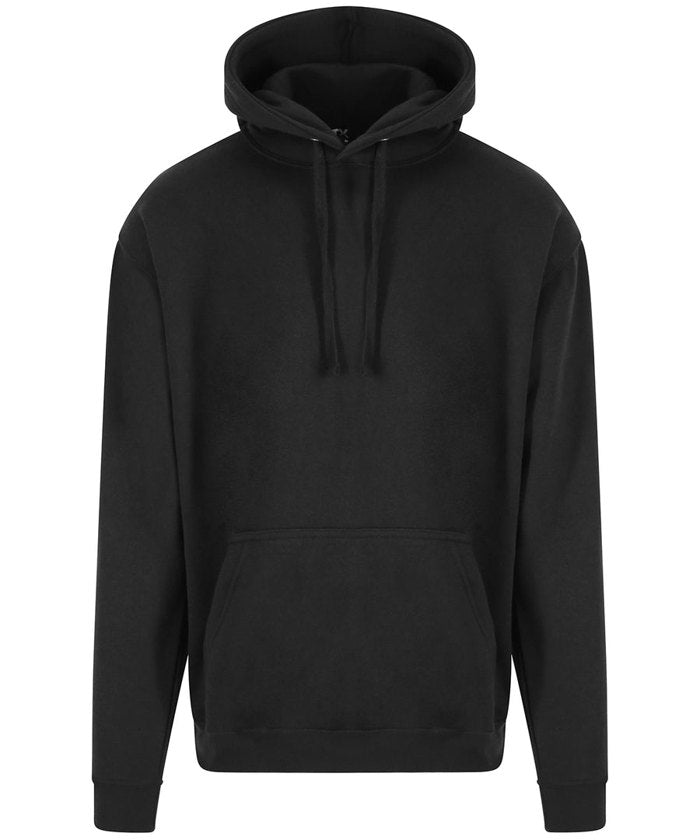 Black hoodie with your logo embroidered on the left chest