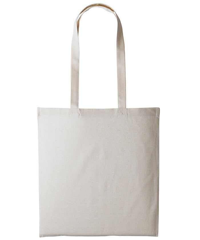 Natural cotton tote bag with your logo printed on the front